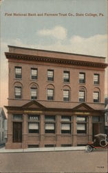 First National Bank and Farmers Trust Co. Postcard