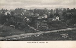 Birdseye View of Tobyhanna PA. Postcard
