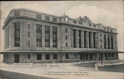 Lackawanna Railroad, New Station, Upper Lackawanna Ave Postcard