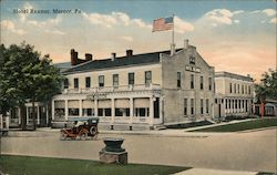 Hotel Reznor Mercer, PA Postcard Postcard Postcard