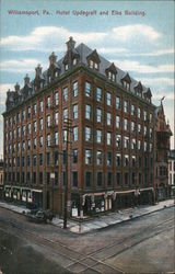 Hotel Updegraff and Elks Building Postcard