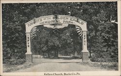 Knights of the Golden Eagle Memorial Park Postcard
