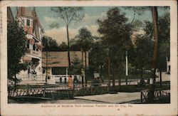 Auditorium at Monarch Park between Franklin and Oil City, Pa Postcard