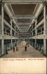 Jenkins Arcade, Libert to Penn. Thoroughfare Postcard