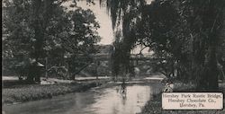 Hershey Park Rustic Bridge, Hershey Chocolate Co. Postcard
