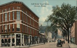 Goff Block, Court Street Auburn, ME Postcard Postcard Postcard