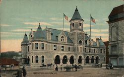 Post Office, Augusta, ME. Maine Postcard Postcard Postcard