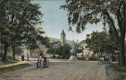 Monument Square Camden, ME Postcard Postcard Postcard