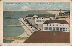 A Few of the School Seaplanes and Hangars at U.S. Naval Air Station Postcard