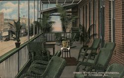 Corner of Veranda, Hotel Poinsettia St. Petersburg, FL Postcard Postcard Postcard
