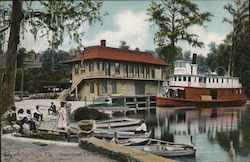 Steamboat Landing and Railway Station Silver Springs, FL Postcard Postcard Postcard