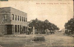 Main Street, Looking South Postcard