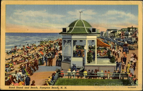 Band Stand And Beach Hampton Beach New Hampshire