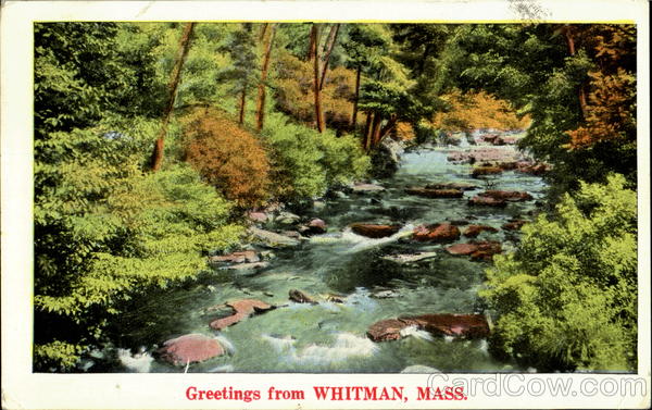Greetings From Whitman Massachusetts