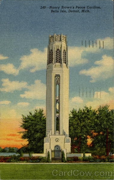 Nancy Brown's Peace Carillon, Belle Isle Detroit Michigan
