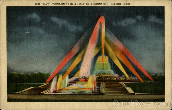 Scott Fountain , Belle Isle Detroit Michigan