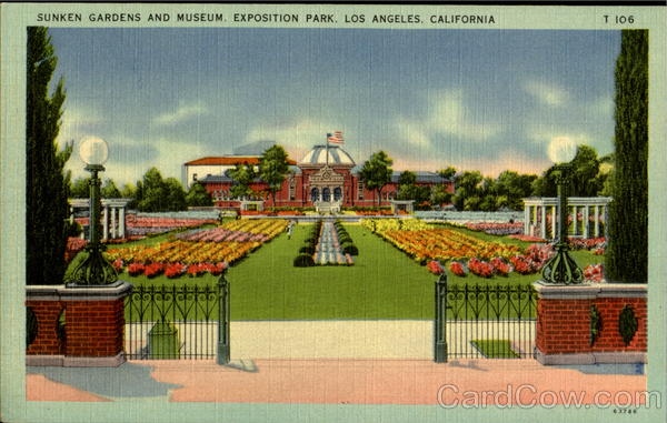 Sunken Gardens And Museum, Exposition Park Los Angeles California