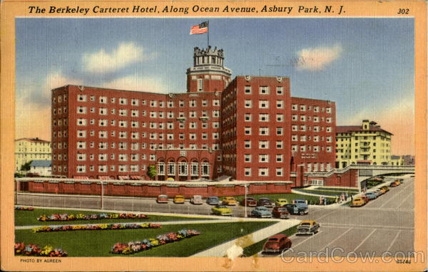 The Berkeley Carteret Hotel, Ocean Avenue Asbury Park New Jersey