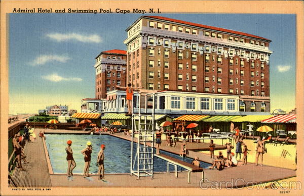 Admiral Hotel And Swimming Pool Cape May New Jersey