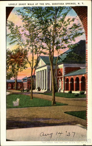 Lovely Shady Walk At The Spa Saratoga Springs New York