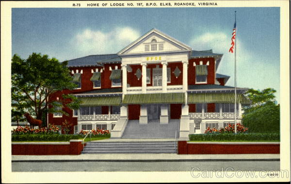 Home Of Lodge No. 197, B.P.O. Elks Roanoke Virginia