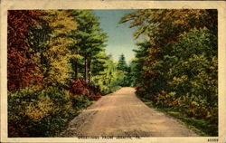Greetings From Jermyn Postcard