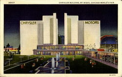 Chrysler Building By Night Postcard