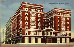 Hotel Orlando Decatur, IL Postcard Postcard