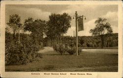 Entrance Mount Hermon School Massachusetts Postcard Postcard