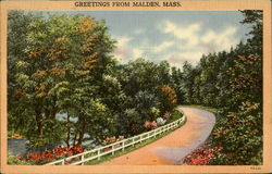 Greetings From Malden Postcard