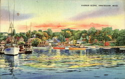 Harbor Scene Postcard