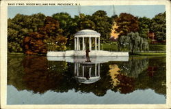 Band Stand, Roger Williams Park Postcard