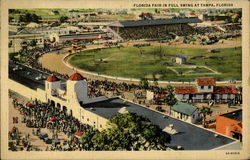 Florida Fair In Fill Swing Tampa, FL Postcard Postcard