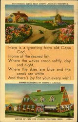 Picturesque Scene Near Joseph Lincoln's Residence Postcard