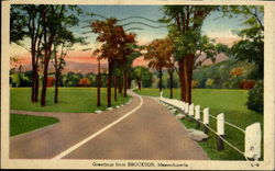 Greetings From Brockton Postcard