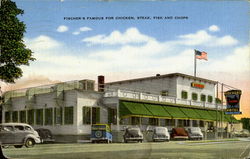 Fischer's Restaurant Postcard