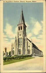 St. Augustine's Catholic Church Augusta, ME Postcard Postcard