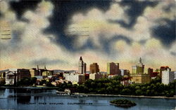 Moonlight Over Oakland Postcard