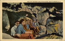 Cool Off And Rest Caves Plymouth, NH Postcard Postcard