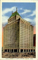 Hotel Manger At North Station, Boston Massachusetts Postcard Postcard