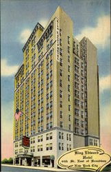 King Edward Hotel, 44th St. East Broadway Postcard