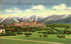 The Mount Washington And The Presidential Range Postcard