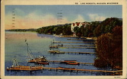 Lake Mendota Madison, WI Postcard Postcard