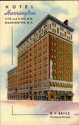 Hotel Harrington, 11th and E Sts Postcard