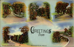 Greetings From Harrisville Maine Postcard Postcard