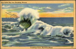 Greetings From Haven Maine Postcard Postcard