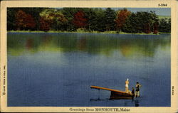Greetings From Monmouth Maine Postcard Postcard