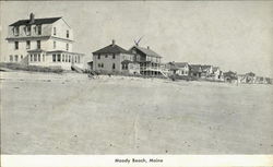 View Of Cottages On Moody Beach Postcard