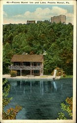 Pocono Manor In And Lake Pennsylvania Postcard Postcard