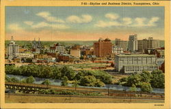 Skyline And Business District Postcard
